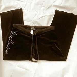 Juicy Couture Brown Velour Lounge Pants - L